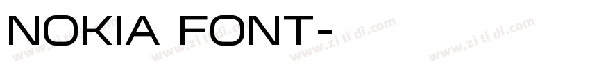 NOKIA FONT字体转换